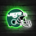 New York Jets Neon Sign Nfl Football Helmet Acrylic Led 1