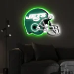 New York Jets Neon Sign Nfl Football Helmet Acrylic Led 1