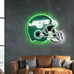 New York Jets Neon Sign Nfl Football Helmet Acrylic Led 1