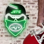 New York Jets Neon Sign Skull 1
