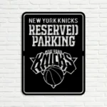 New York Knicks Metal Sign Reserved Parking Logo 1