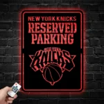 New York Knicks Metal Sign Reserved Parking Logo 1