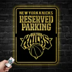 New York Knicks Metal Sign Reserved Parking Logo 1