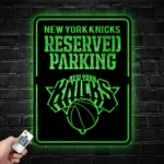 New York Knicks Metal Sign Reserved Parking Logo 1