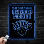 New York Knicks Metal Sign Reserved Parking Logo 1