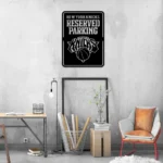 New York Knicks Metal Sign Reserved Parking Logo 1