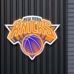 New York Knicks Neon Sign Knicks Court Art 1