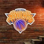 New York Knicks Neon Sign Knicks Court Art 1