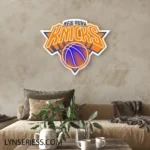New York Knicks Neon Sign Knicks Court Art 1