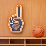 New York Knicks Neon Sign Nba Foam Finger 1
