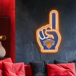 New York Knicks Neon Sign Nba Foam Finger 1