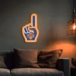 New York Knicks Neon Sign Nba Foam Finger 1