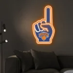 New York Knicks Neon Sign Nba Foam Finger 1