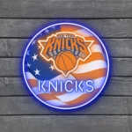 New York Knicks Neon Sign Us Pennant Acrylic 1