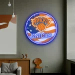 New York Knicks Neon Sign Us Pennant Acrylic 1
