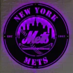 New York Mets Metal Sign Mets City Ball 1