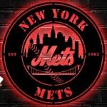 New York Mets Metal Sign Mets City Ball 1