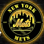 New York Mets Metal Sign Mets City Ball 1