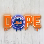New York Mets Neon Sign Dripping Dope 1