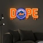 New York Mets Neon Sign Dripping Dope 1