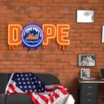 New York Mets Neon Sign Dripping Dope 1