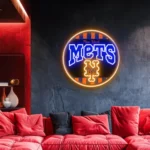 New York Mets Neon Sign Retro Acrylic 1