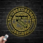 New York Rangers Metal Sign Custom Nhl 1