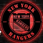 New York Rangers Metal Sign New York Crest 1