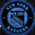 New York Rangers Metal Sign New York Crest 1