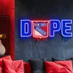 New York Rangers Neon Sign Dripping Dope 1