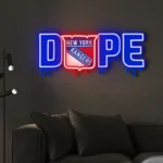 New York Rangers Neon Sign Dripping Dope 1