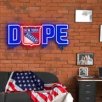 New York Rangers Neon Sign Dripping Dope 1