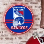 New York Rangers Neon Sign Nhl Helmet Acrylic 1