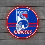 New York Rangers Neon Sign Nhl Helmet Acrylic 1