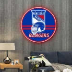 New York Rangers Neon Sign Nhl Helmet Acrylic 1