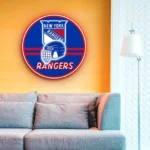 New York Rangers Neon Sign Nhl Helmet Acrylic 1