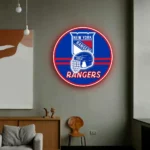 New York Rangers Neon Sign Nhl Helmet Acrylic 1