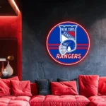 New York Rangers Neon Sign Nhl Helmet Acrylic 1