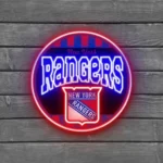 New York Rangers Neon Sign Retro Acrylic 1