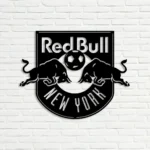 New York Red Bulls Metal Sign Fc Logo 1