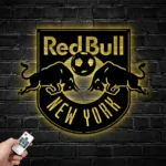 New York Red Bulls Metal Sign Fc Logo 1