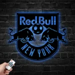 New York Red Bulls Metal Sign Fc Logo 1