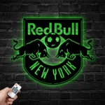 New York Red Bulls Metal Sign Fc Logo 1