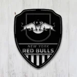 New York Red Bulls Metal Sign Fc Shield Shape 1
