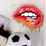 New York Red Bulls Neon Sign Fc Dripping Lips 1
