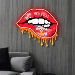 New York Red Bulls Neon Sign Fc Dripping Lips 1