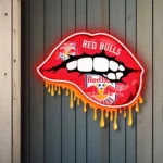 New York Red Bulls Neon Sign Fc Dripping Lips 1