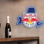 New York Red Bulls Neon Sign Fc New York State Map 1