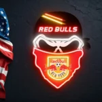 New York Red Bulls Neon Sign Fc Skull 1