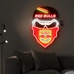 New York Red Bulls Neon Sign Fc Skull 1